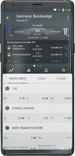 Match review and betting odds to bet in melbet app