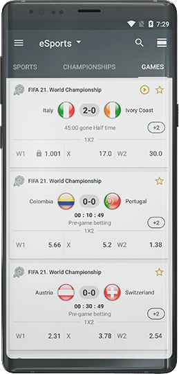 Esports category to bet in melbet app